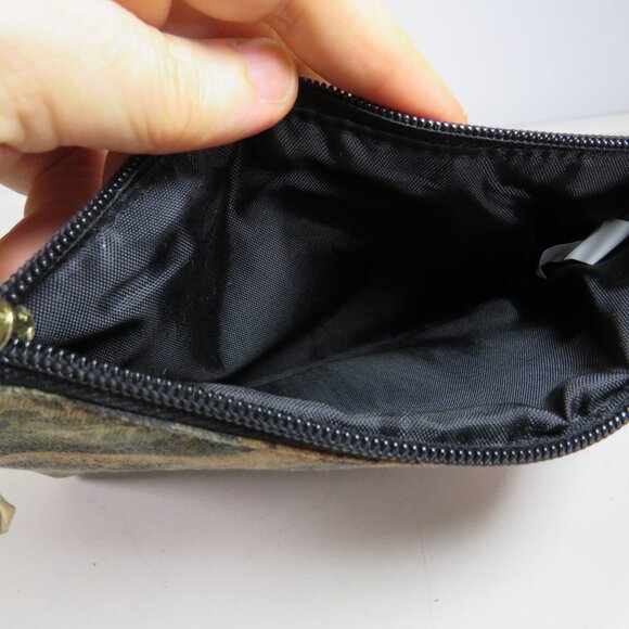 Vintage Animal Jungle Zippered Bag, padded, lined, mini purse, cosmetic Monkey - Picture 4 of 11